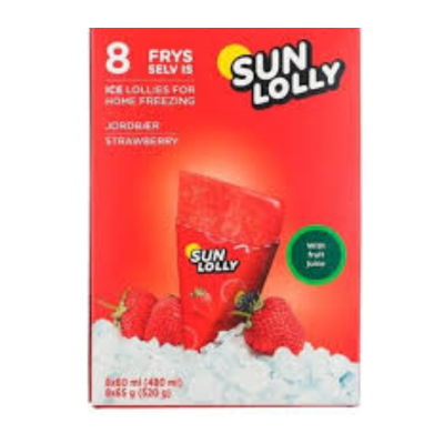 SUN LOLLY STRAWBERRY 8 X 60ML